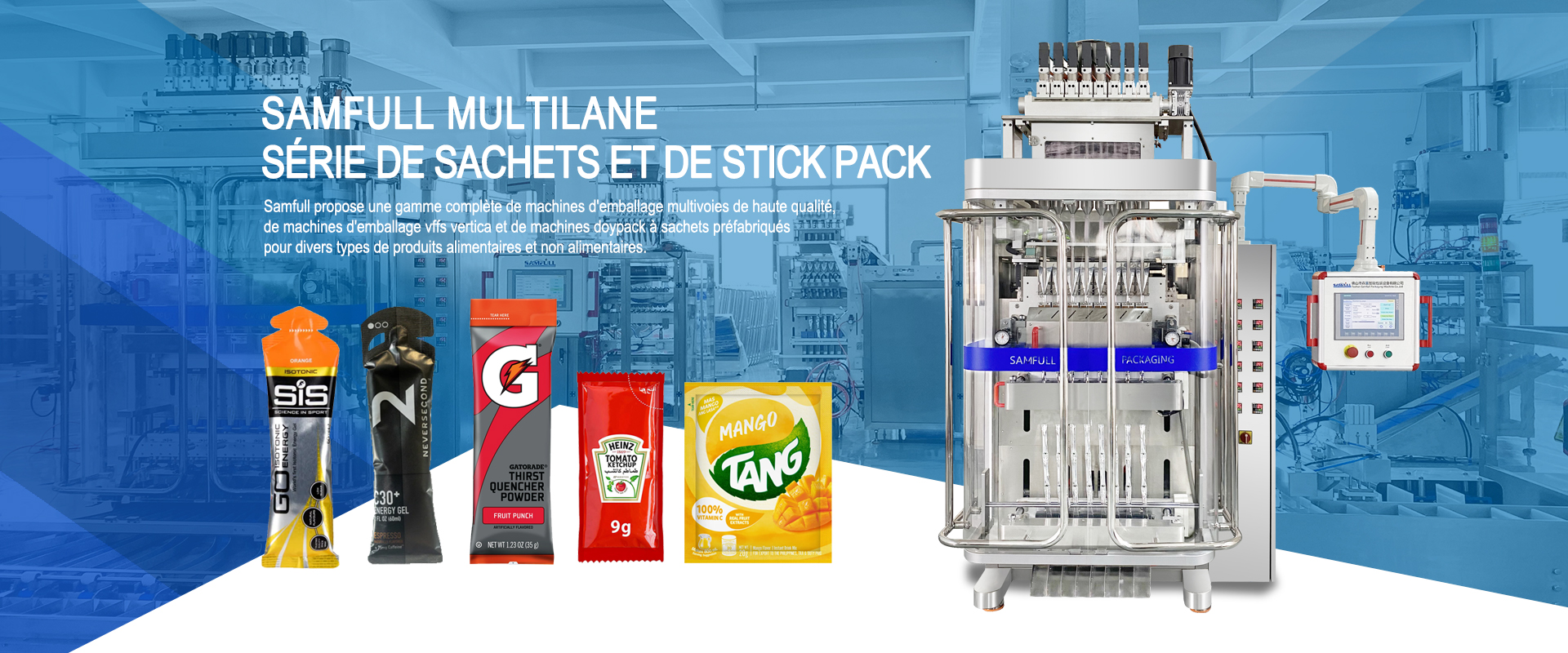 machine d\\\'emballage de sachets multivoies Samfull