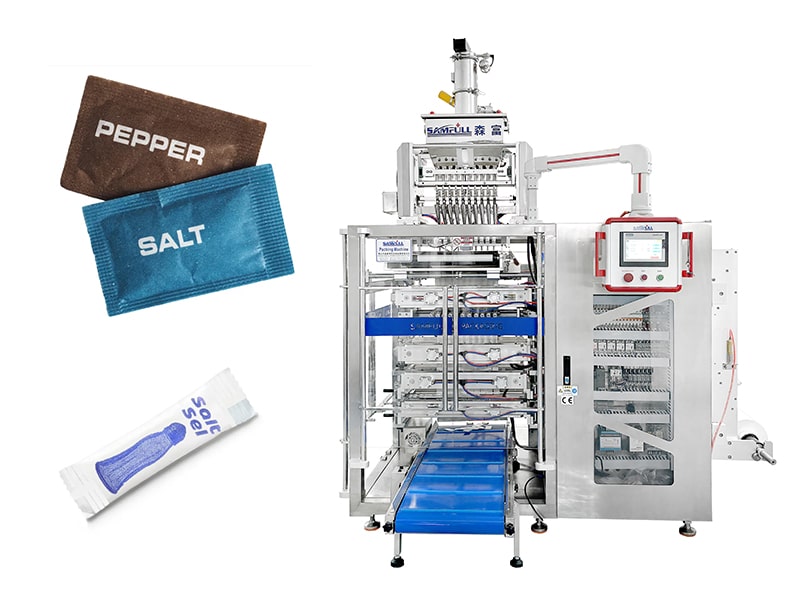 Granule Pepper Salt Sugar Condiment Sachet & Stick Packing Machine